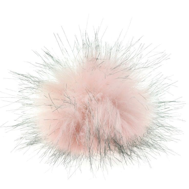 Mini-pompon i rosa/Grå