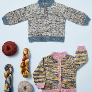 Baby Cardigan og Bluse