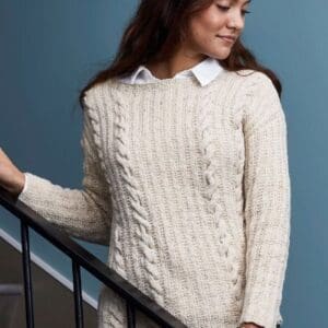 Sweater med snoninger