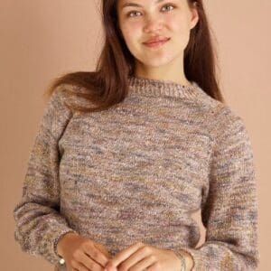 Strikkeopskrift på bluse med raglan