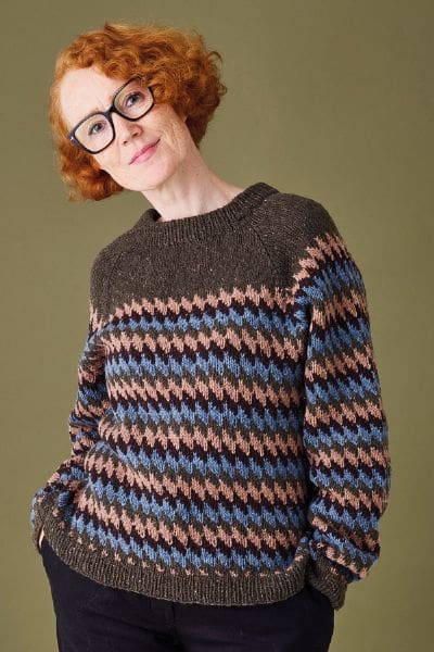 Strikkeopskrift på zigzag sweater