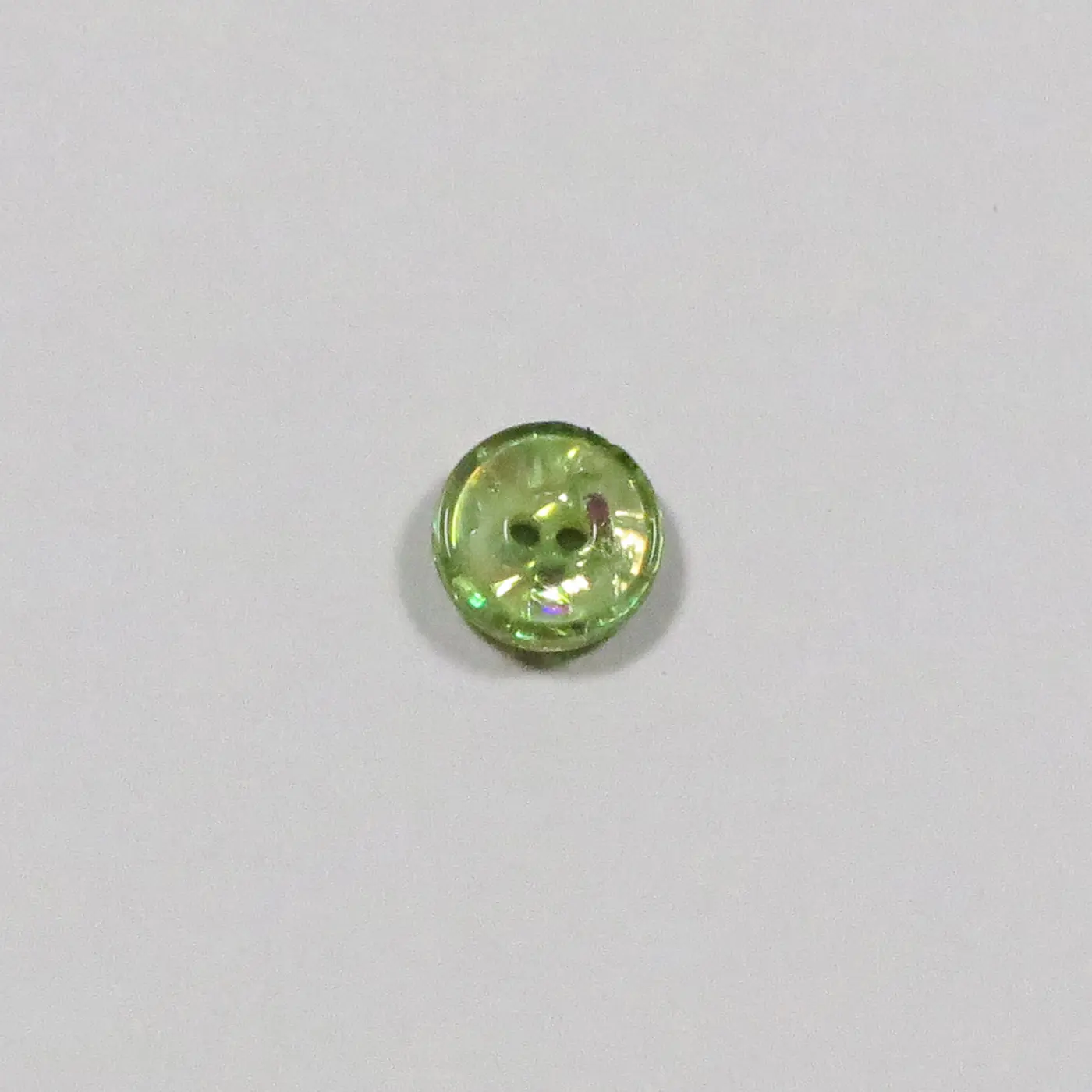 Shiny plastikknap 11 mm Grøn