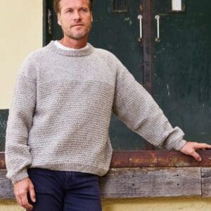 Strikkeopskrift på struktursweater til herrer