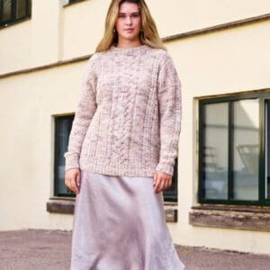 Strikkeopskrift til en sweater med struktur