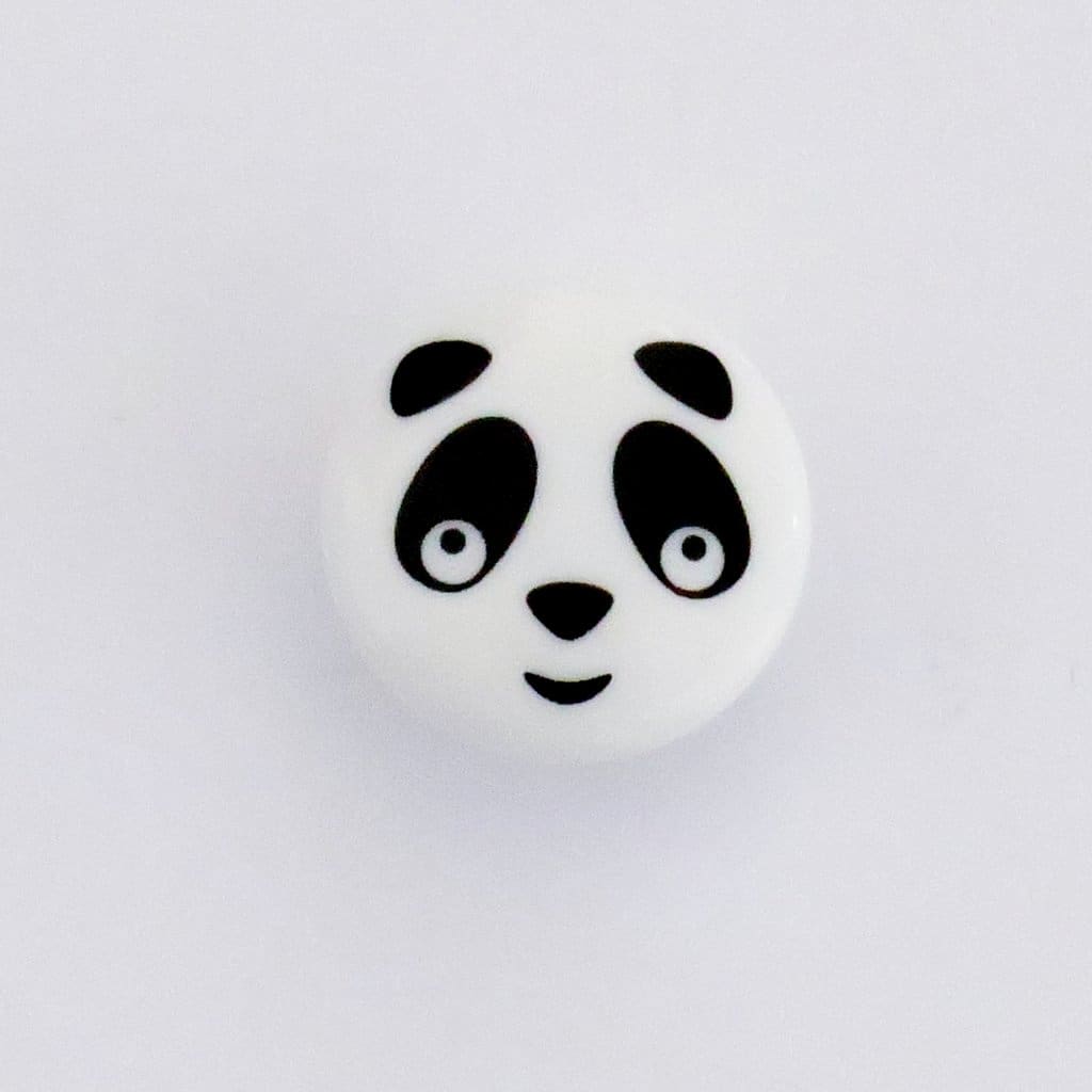 Plastikknap Med Panda 15 Mm VegaGarn