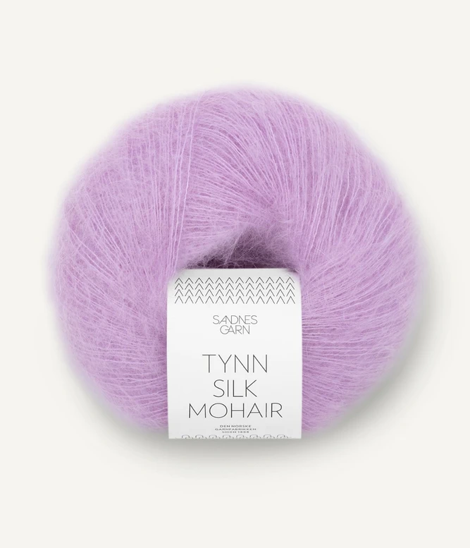 Mohairgarn Tynn Silk Mohair 5023 Lilac